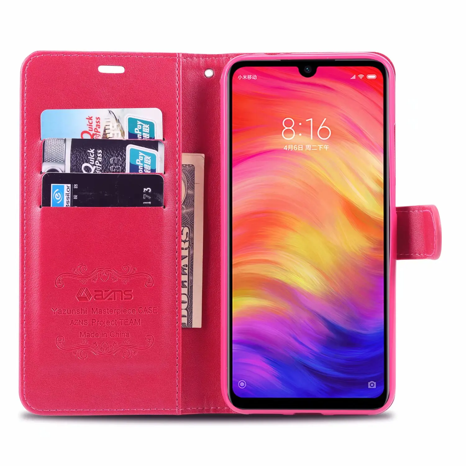 Чехол AZNS для Xiaomi Redmi Note 7 Redmi Note7 Pro 6," Глобальная версия из искусственной кожи чехол-держатель для карт кошелек Чехол fundas coque