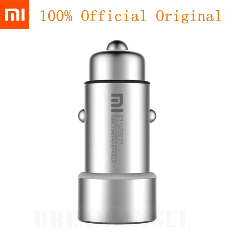 bilder für Original xiaomi mi auto ladegerät dual usb max 5 v/3.5a metall stil bilder für Original xiaomi mi auto ladegerät dual usb max 5 v/3.5a metall stil