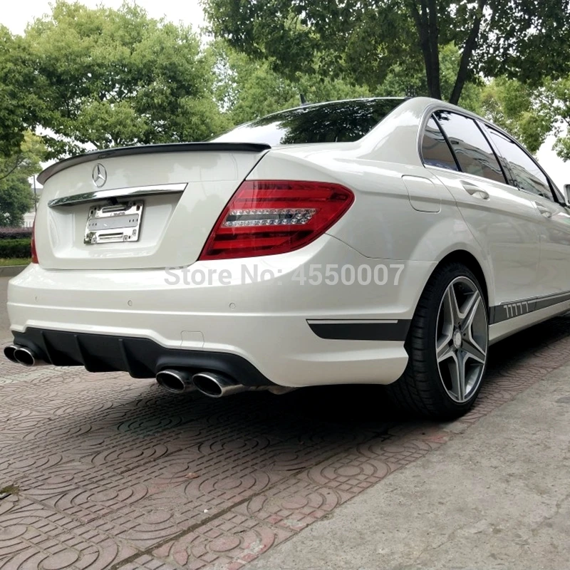 Для w204 mercedes benz надрезаемая подкладка, ABS Материал автомобильный спойлер заднего крыла для w204 mercedes benz C180 C200 C260 спойлер 2010