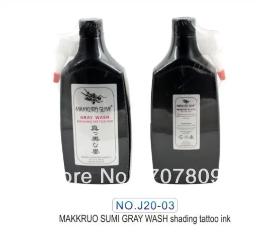 Бесплатная доставка 12 унций MAKKRUO SUMI черный серый мыть затенение татуировки