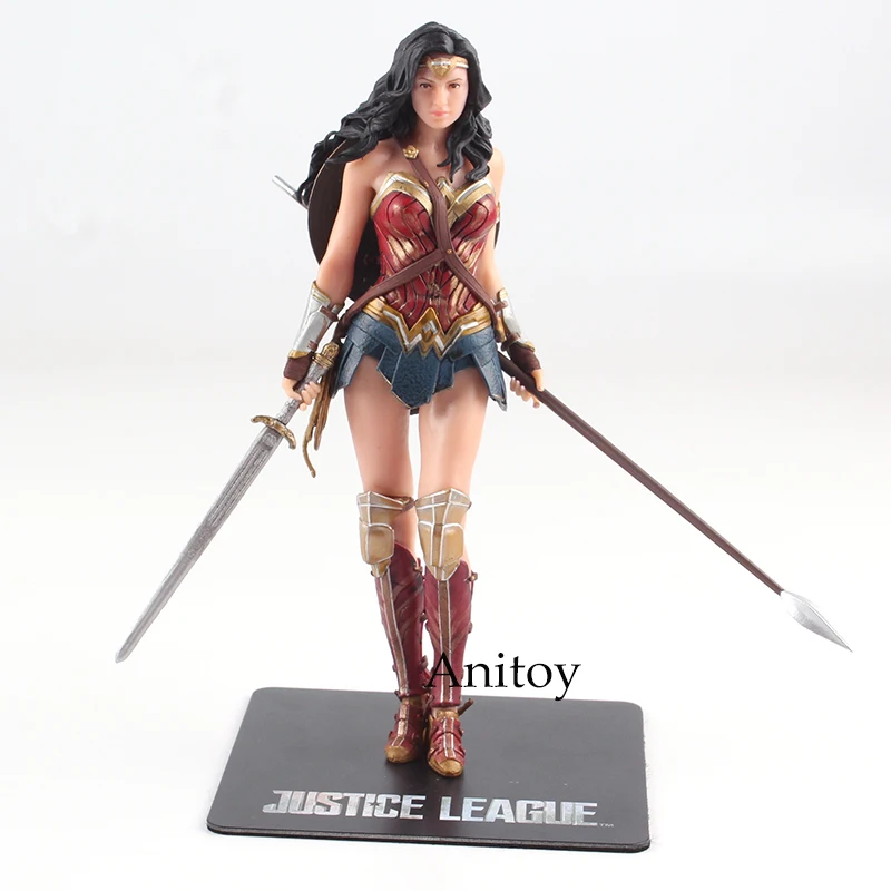Ceny Liga sprawiedliwości the flash Cyborg Aquaman Wonder Woman Batman Superman statua ARTFX kolekcja figurek zabawkowy model 17 18cm