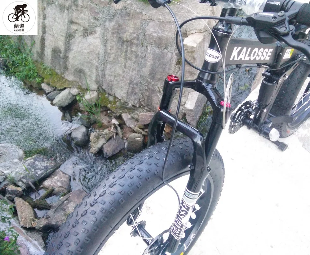 Perfect Kalosse  Beach  bike  26*4.0 tires  Snow mountain bicycle  30 Speed  Microshift  folding Hydraulic  brakes 26er 3