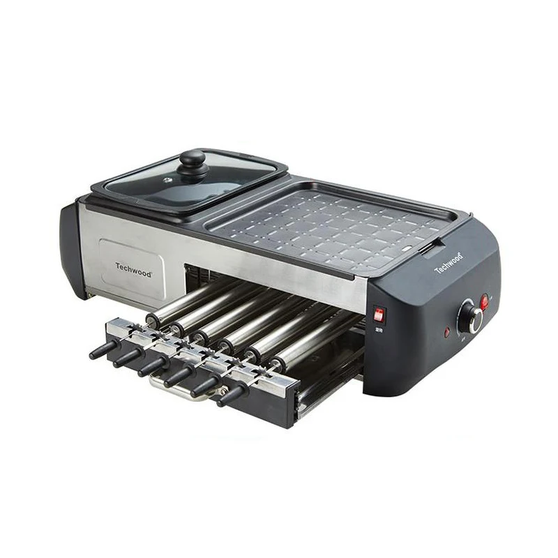 Household Electric Griddle & Hot Pot Boiler Grill Pan Multifunction