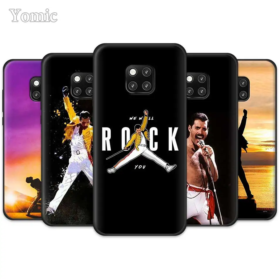 

Freddie Mercury Queen Silicone Phone Case Cover for Huawei Mate 20 Pro 10 20 Lite Honor 20 Lite 20 Pro P20 P30 Pro Case Cover