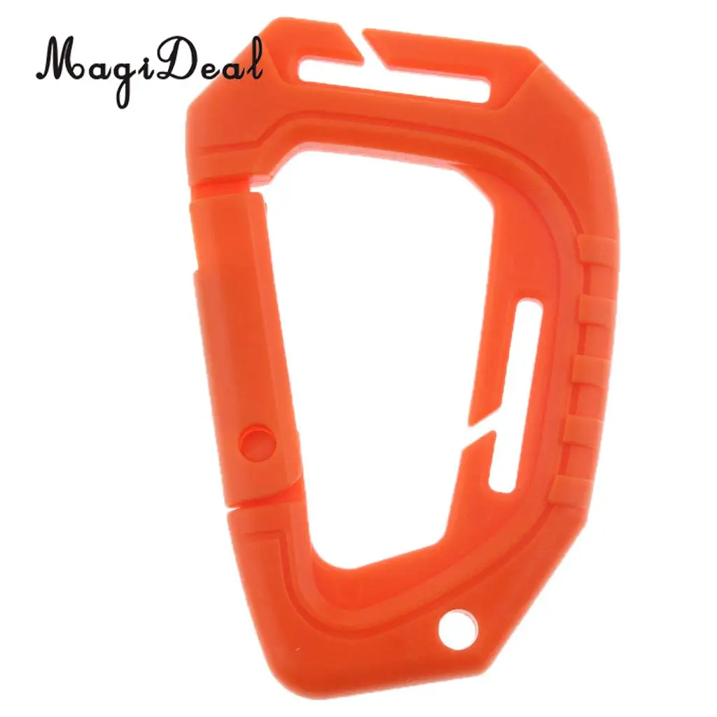 MagiDeal Light Weight Spring Snap Gear Clip Carabiner Clips Utility Hooks Backpack Hanging Buckle for Camping Hiking Fishing