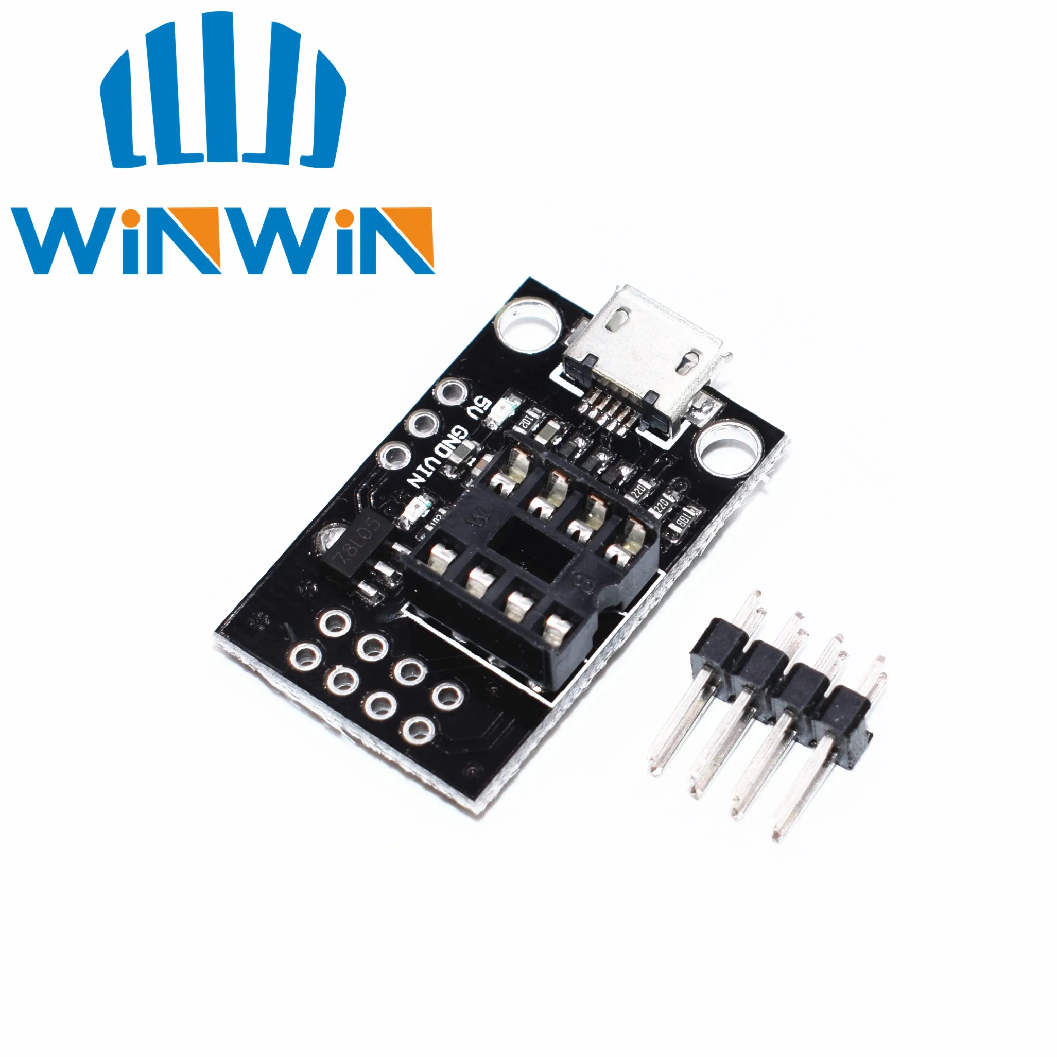 Подключаемая макетная плата A51 для ATtiny13A/ATtiny25/ATtiny45/ATtiny85 редактор