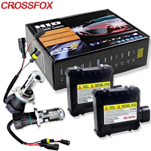 Crossfox Car Bulb Bixenon H4 Hi Lo Xenon Headlight Replacement Hid