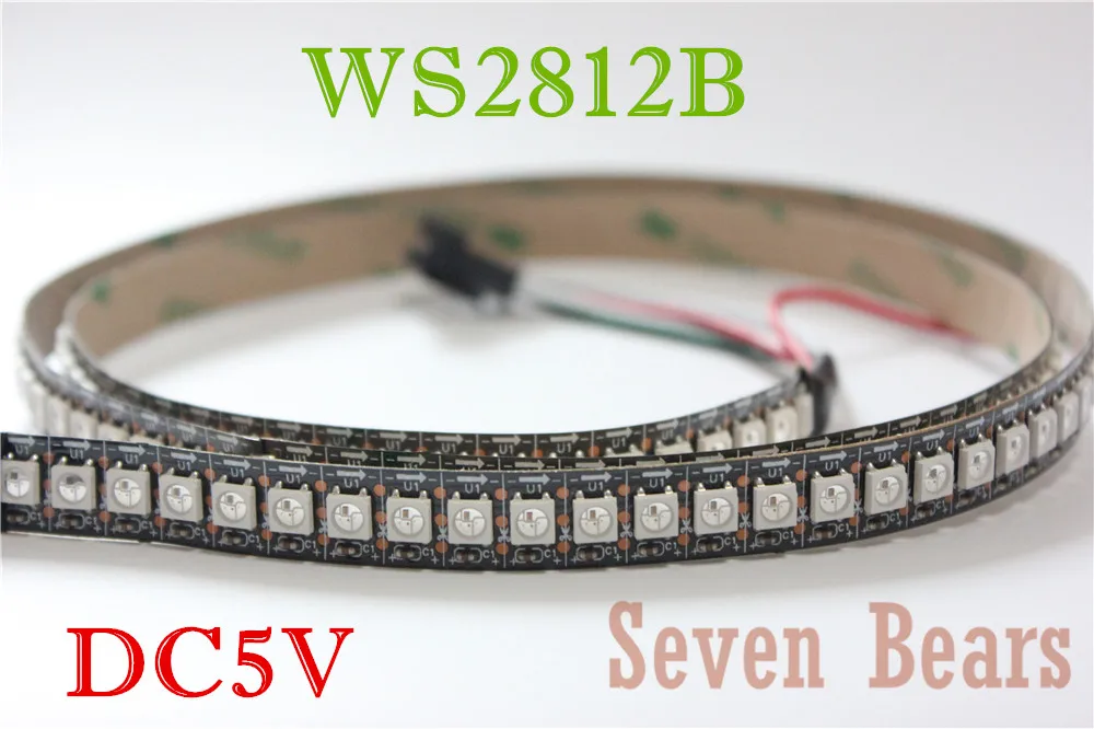1m 144leds WS2812B 144 font b LEDs b font M 5050 RGB Chip WS2811 IC Digital