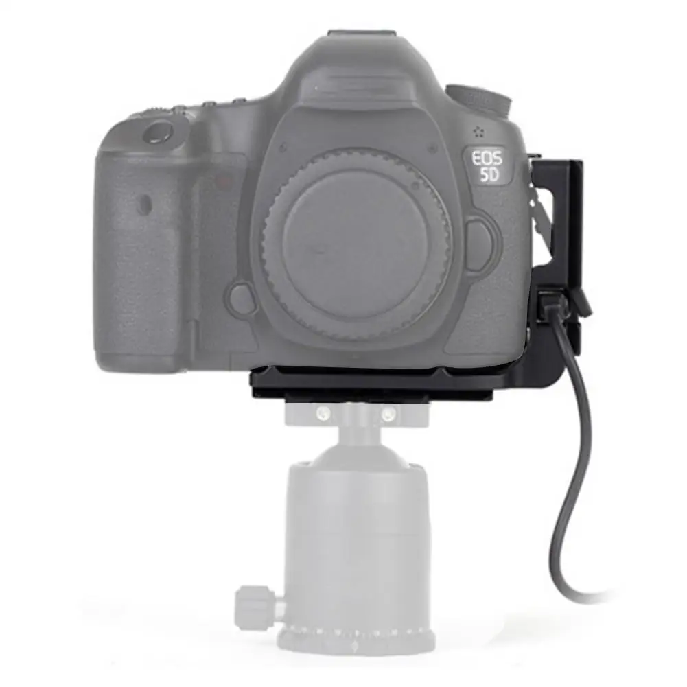 Алюминиевый сплав l-образный кронштейн БЫСТРОРАЗЪЕМНАЯ пластина для Canon 5D3 5DSR 5 DIVL для быстроразъемной пластины