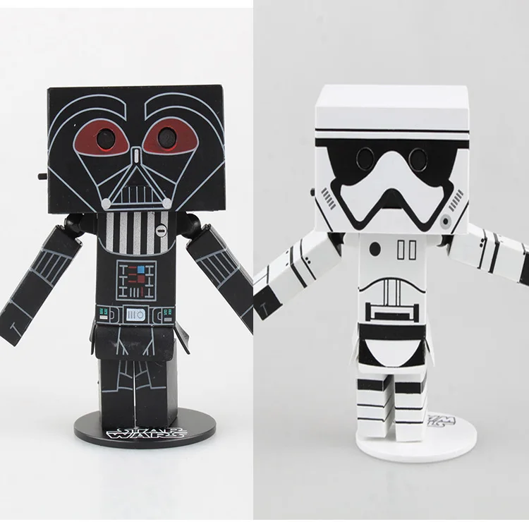 

Danboard Danbo Cos Darth Vader Stormtrooper with light 1/10 Scale Painted PVC Action Figure Collectible Model Toy 8cm KT2151