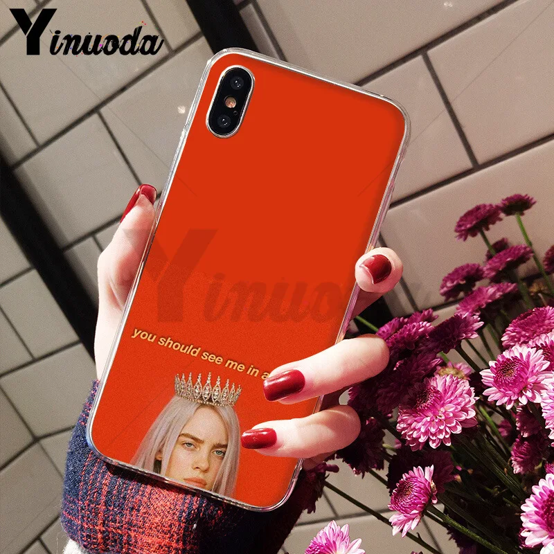 Yinuoda Billie Eilish Khalid задняя крышка для телефона мягкие чехлы из ТПУ для Apple iPhone 8 7 6 6S Plus X XS max 5 5S SE XR чехол - Цвет: 5