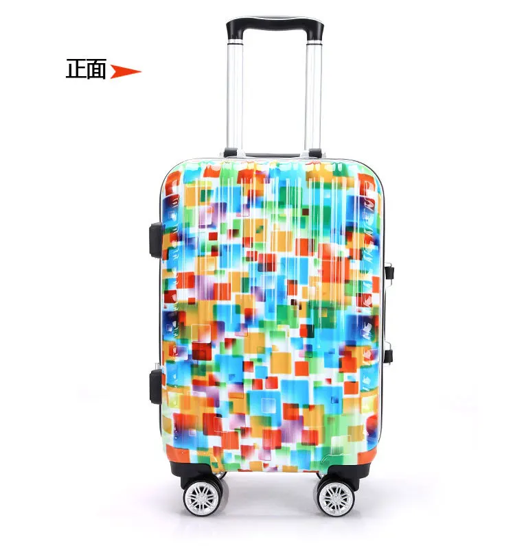 

Pull Pole Suitcase 20 - Inch - Round Boarding Box 24 - Inch Aluminum Frame Box 26 Inches.