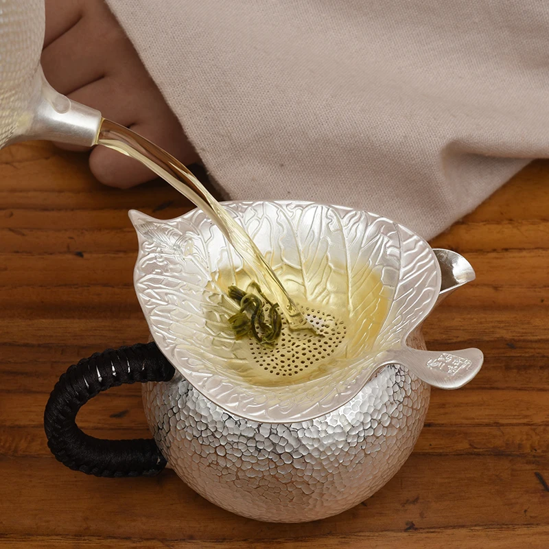 Креативный чистый серебряный Bodhi лист чай воронка фильтр протечек чистая чайный набор чай корт аксессуары для дома