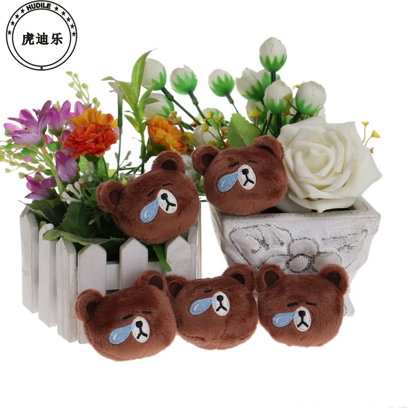

HUDILE Cute Soft Mini Model Brown Color Plush Toys Teddy Doll Home Car Pendant Toys For Valentine's Day Gift