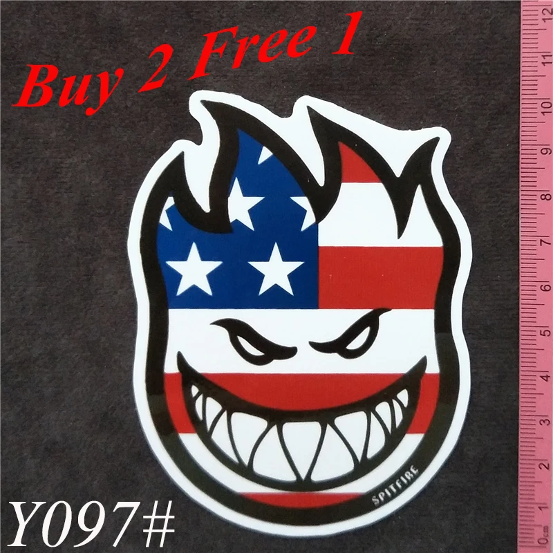 

Y097# Spitfire PVC Sticker Home Decor Fridge Styling Wall Travel Suitcase Graffiti Styling Stickers