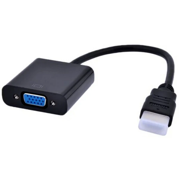 

Black Chipset HDMI Male to VGA Female Video Cable Cord Converter Adapter 1080P FNQx