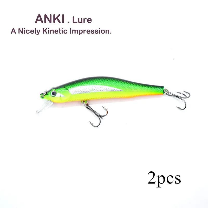 

2pcs 90mm 11g magnet weight system long cast Hard Fishing Lure Wobbler Pesca Artificial Bait Floating Minnow crank bait 90F