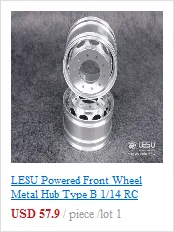 LESU питание переднее колесо металлическая ступица A 1/14 RC тягач DIY Модель Tmy Car TH02477