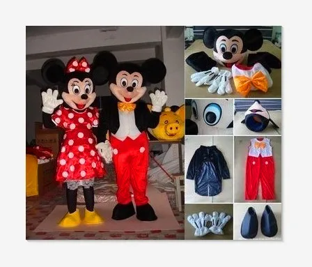 

BING RUI CO New mouse mascot costume minnie mouse costume mouse Costumes 2PC Free shipping