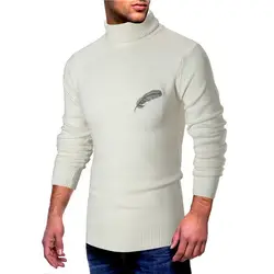 LASPERAL осень водолазки, мужские свитера модные однотонные уличная Slim Fit пуловер Спортивная одежда в стиле кэжуал Вязание для мужчин s свитеры