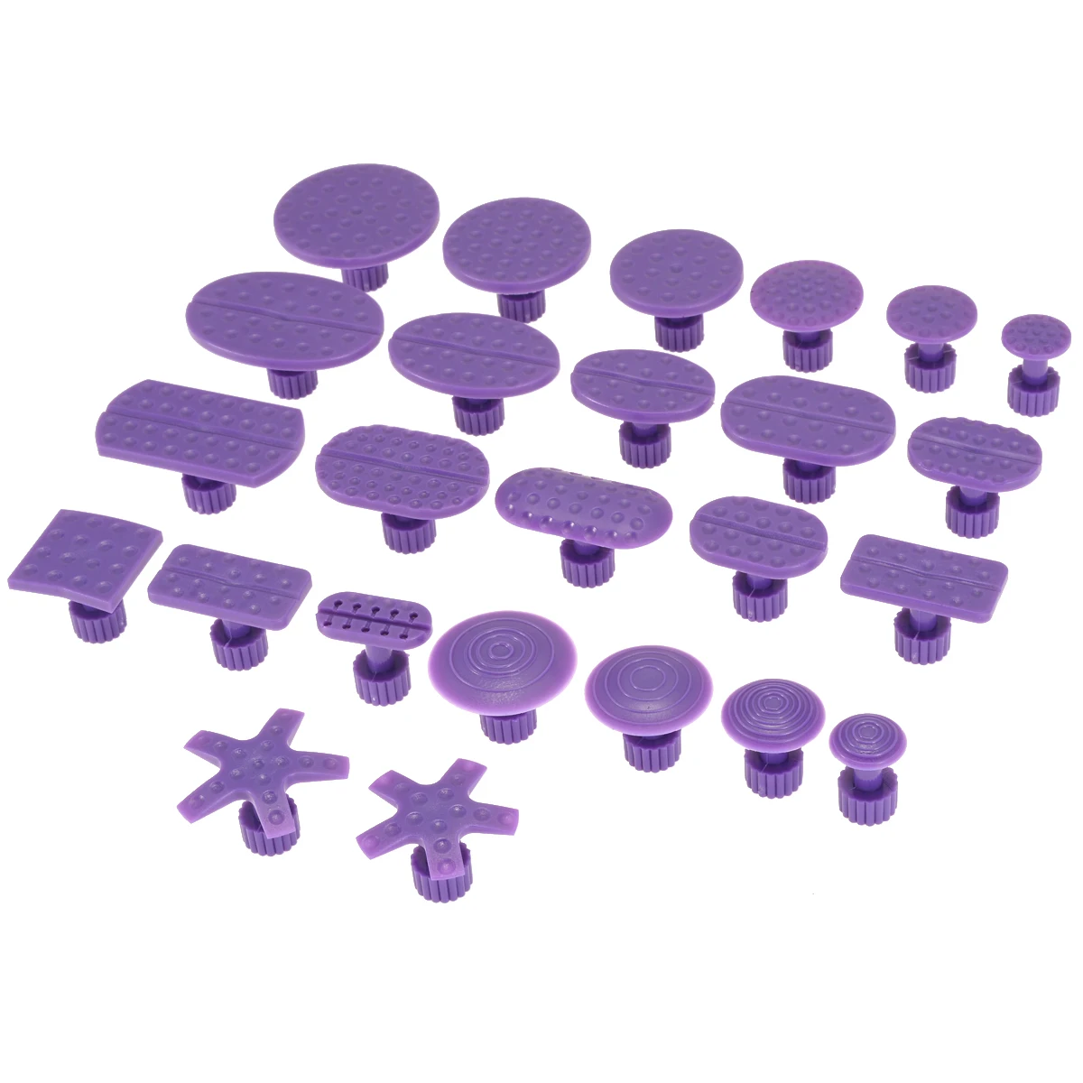 

24Pcs Glue Puller Tabs Pad Car Body Paintless Dent Hail Repair Tool For All Cars Truck