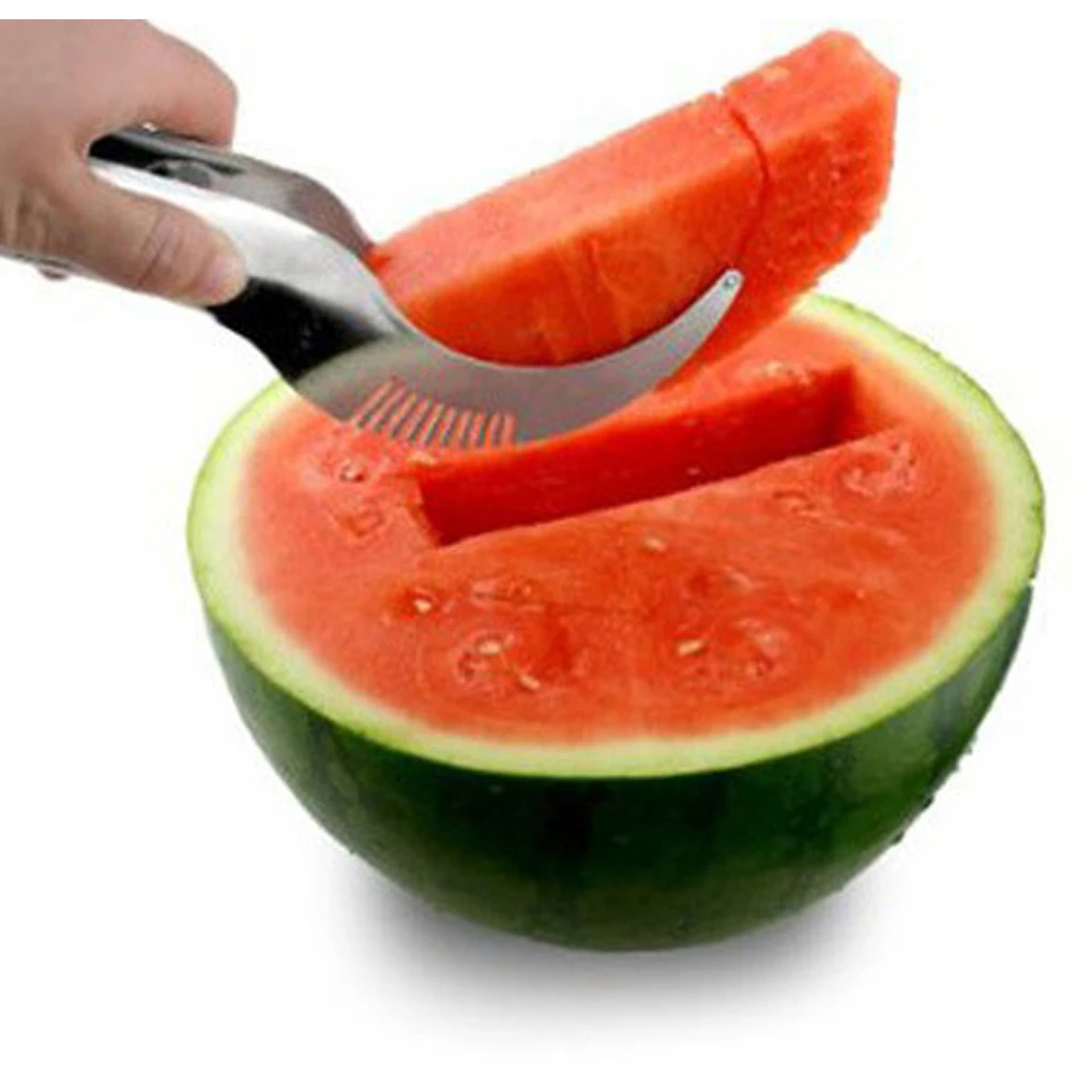 

Watermelon Slicer Cutter Server Corer Scoop Stainless Steel Tool Utensils