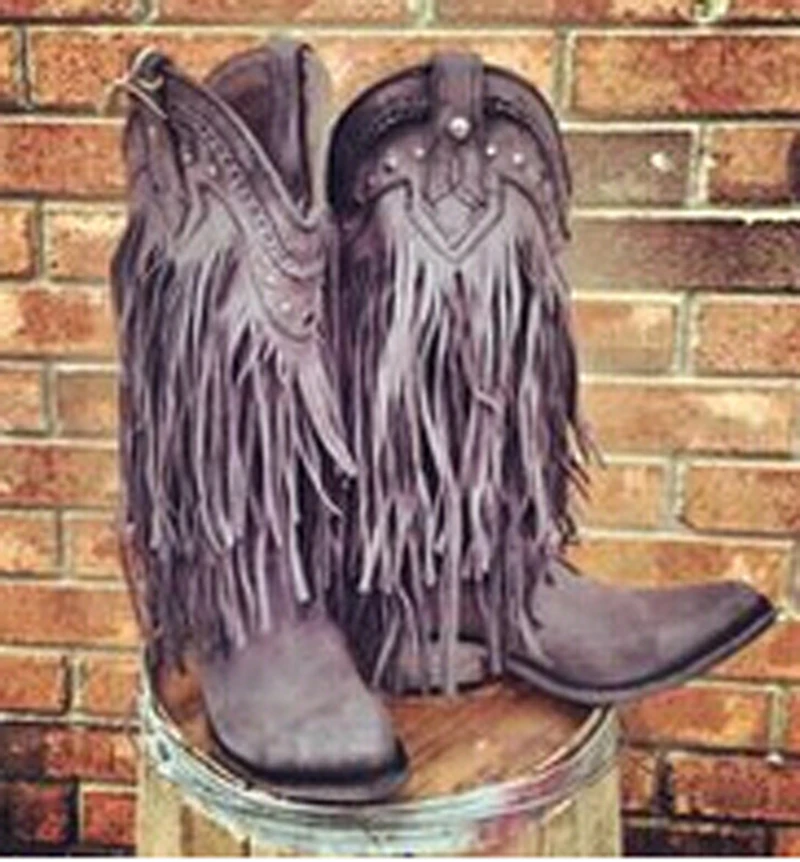 tassel cowboy boots