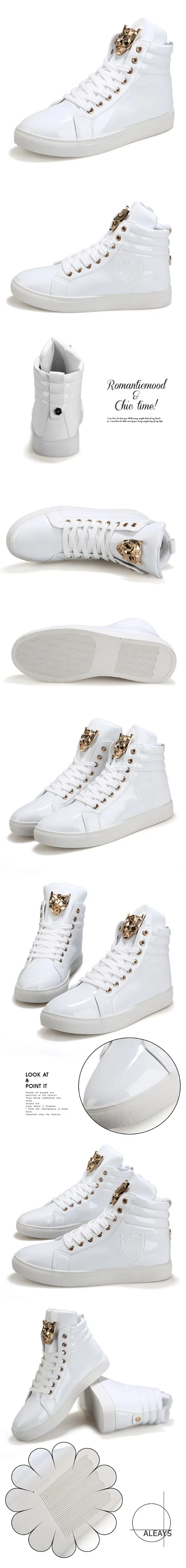 Nova moda alta superior sapatos casuais para