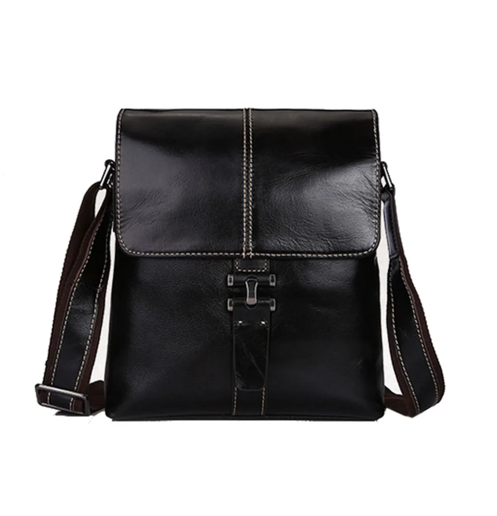 

New Fashion Men Genuine Leather First Layer Cowhide Messenger Shoulder bag Business Briefcase Bag Travel bag