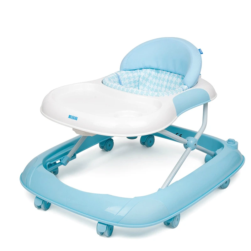 

Hot Selling Baby Walker 7 to 18 Months Baby Scooter Anti Rollover Multifunctional Children U Type Foldable Walker With Music