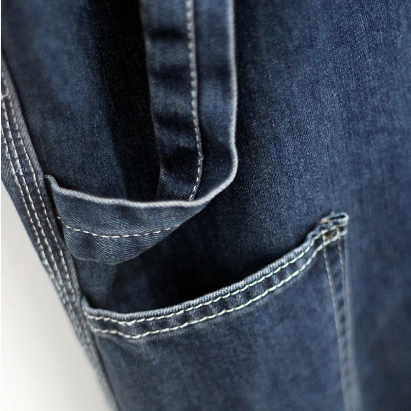 Hot 2018 Men's Plus Size 28-44 46 48 50 Overalls Large Size Huge Denim Bib Pants Fashion Pocket Jumpsuits Male  Brand
