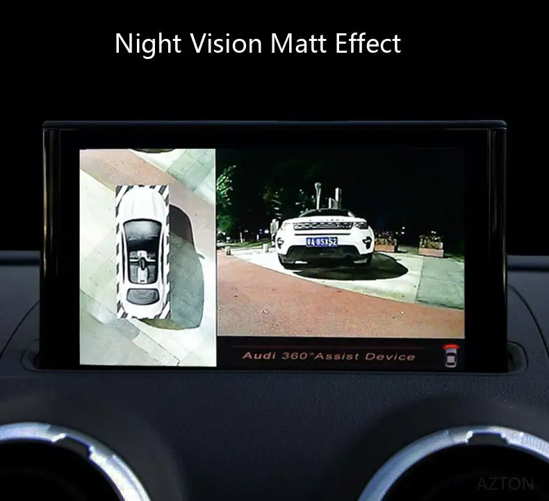 Cheap 360 Degree Bird View 4 Way Left Right Rear Front Car Camera Recording Bird View Panoramic System Interface For Audi A4 A5 Q5 2