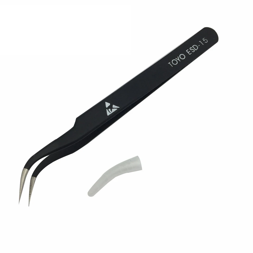 

2018 High-quality Anti-static TOYO ESD 15 Tweezers Set Welding Aids for Soldering Stations Free Shipping