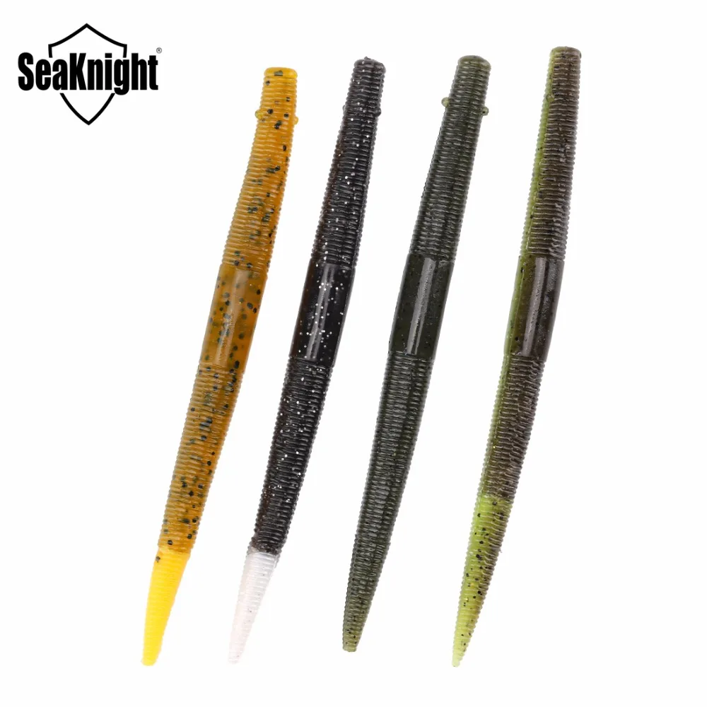 Seaknight SL018 24 шт., искусственная приманка, мягкая, Сенко червь, 127 мм, 5 дюймов, 6,9 г, приманка для рыбалки, мягкая, карп, Аксессуары для рыбалки