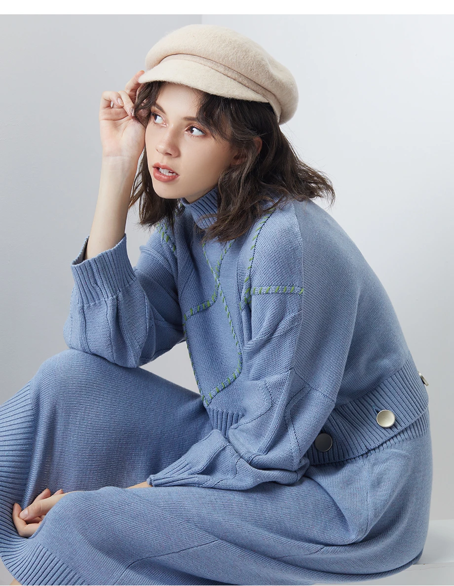 2018 New Winter Anise Newsboy Caps Retro Literary Female Knit 100% Cashmere Hats Wool Octagonal Hat Leisure Hat High Quality (10)