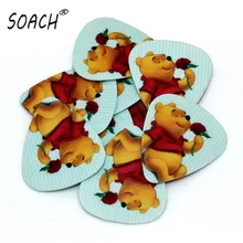 SOACH, 10 шт., 0,71 мм, высокое качество, медведь, медиаторы для гитары, двухсторонний медиаторы, серьги, сделай сам, Микс, медиаторы для гитары