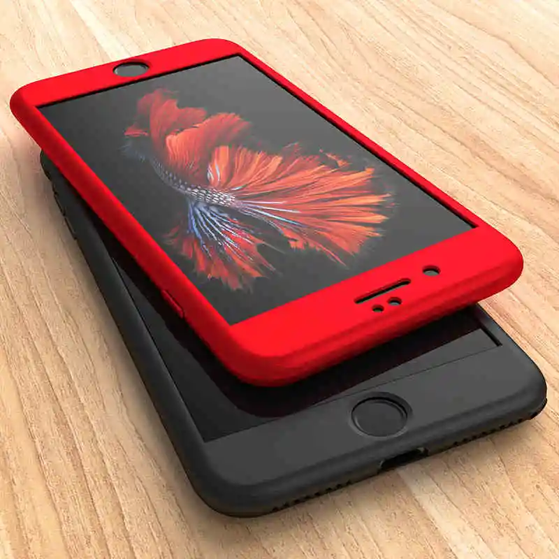

Zerrul Luxury 360 Full Protective Phone Case For iphone 5 5s 5se 7 8 6S 6 Plus Ultra Thin Hard PC Matte Back Cover