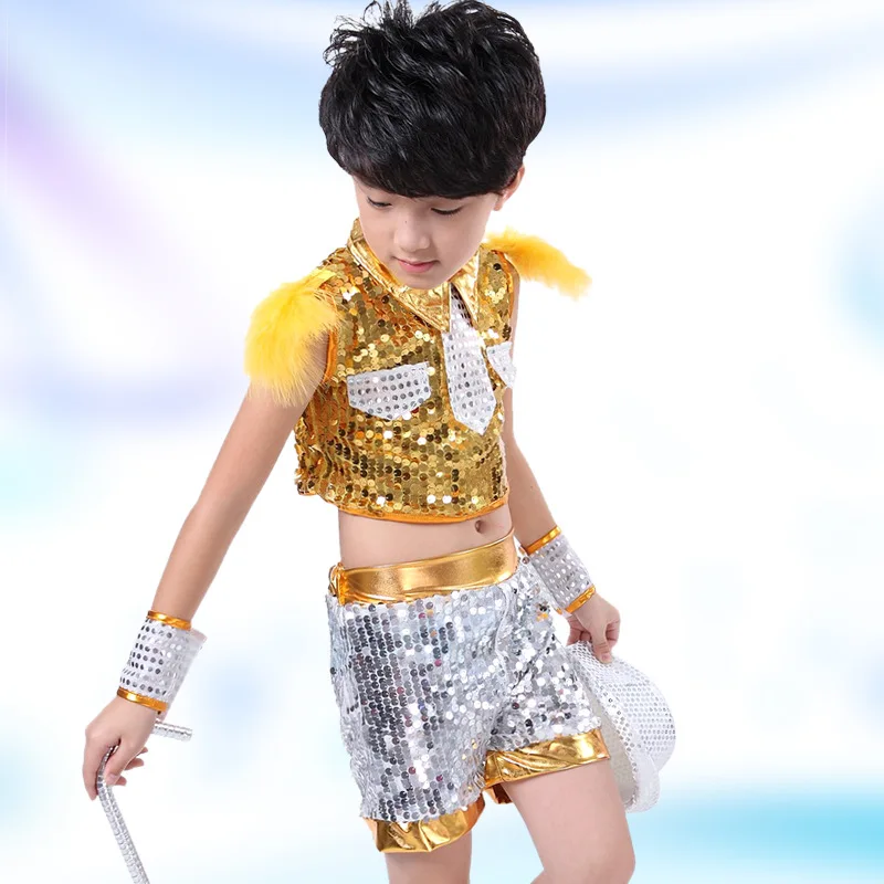 Бесплатная доставка Детский костюм для мальчиков и девочек модный джазовый