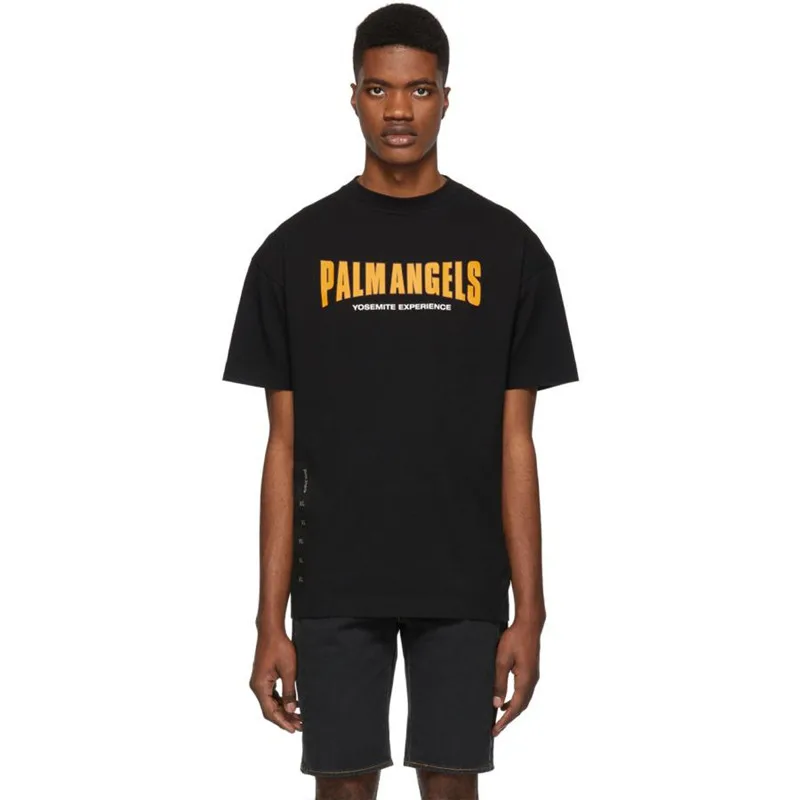 

New Palm Angels t Shirts Lette Summer Casual Palm Angels Top Tees Men Women High quality Palm Angels t-Shirts