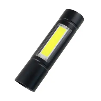 

USB Rechargeable Flashlight,Mini Handheld Light Built-in COB Side Light,Ultra Bright 3 Modes Pocket Light