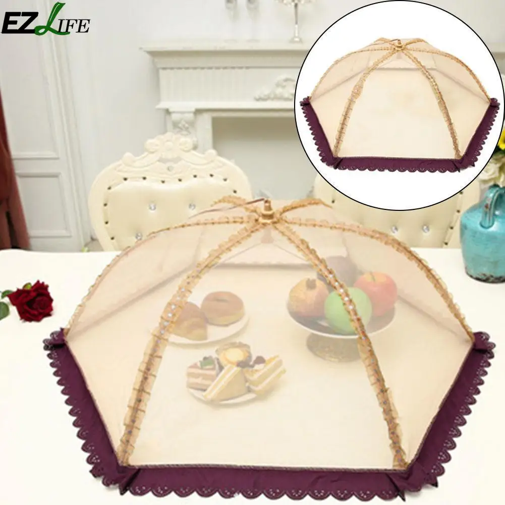 

EZLIFE Kitchen Mesh Screen Food Cover Tent Umbrella Reusable and Collapsible Outdoor Picnic Food Covers Mesh Food Cover Net
