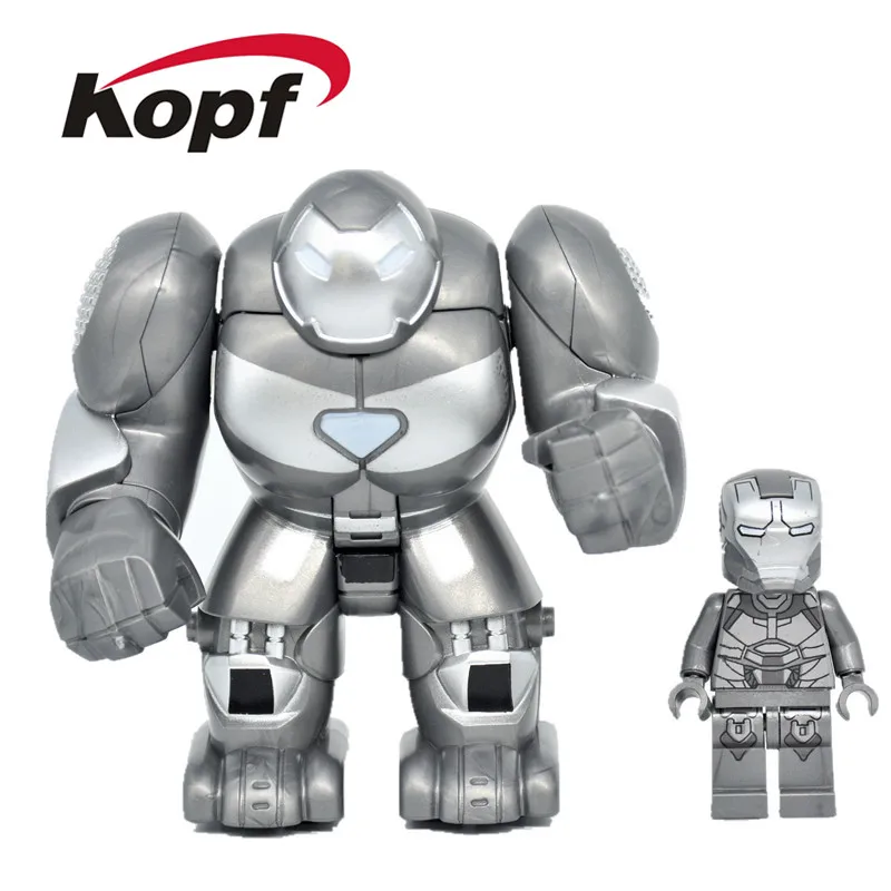 

Single Sale Super Heroes Iron Man Avengers 3 Infinity War Figures Hulk Buster Ironman Building Blocks Children Toys Gift KF8001A