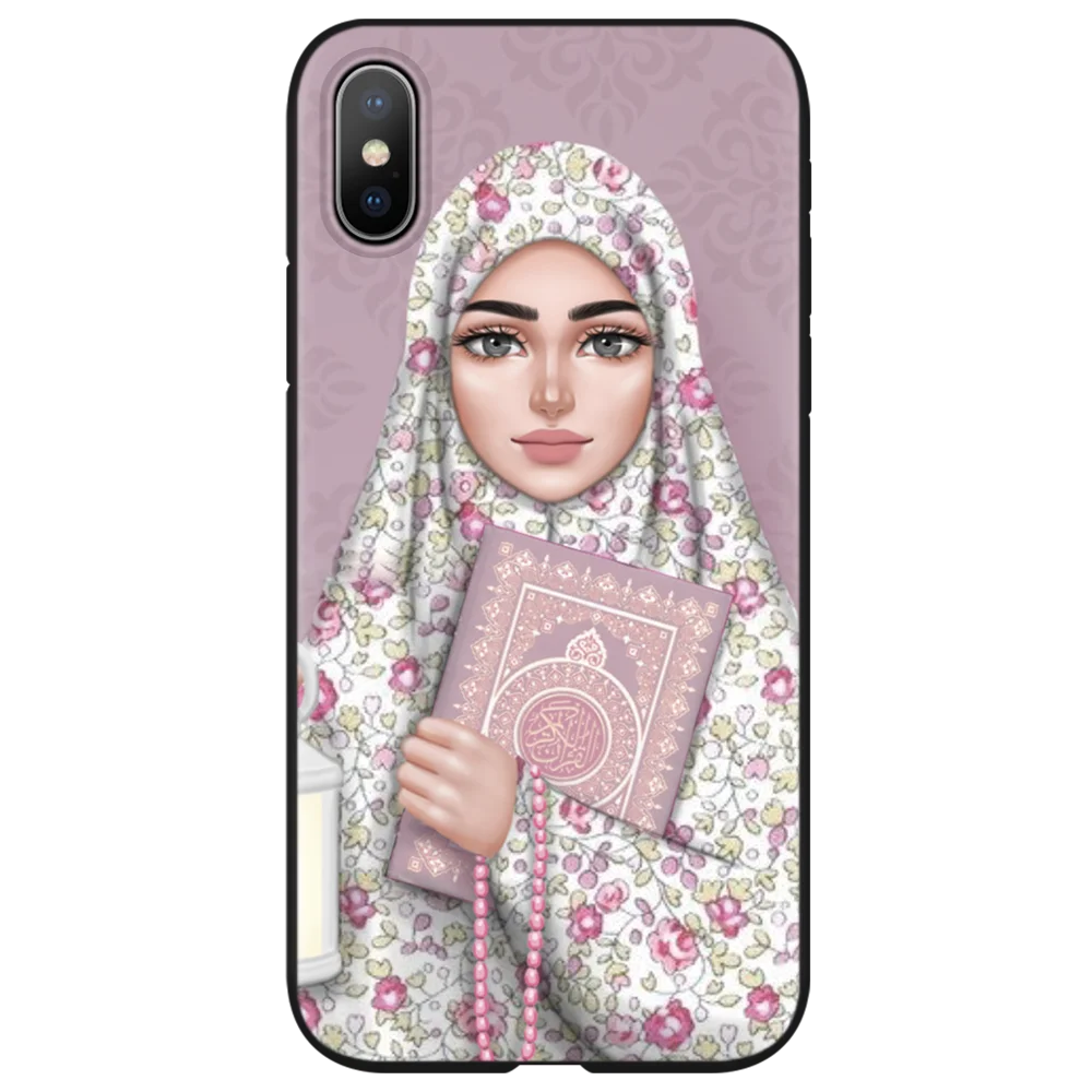 Мусульманский Исламский хиджаб грил глаз королева ТПУ чехол s для iphone 6 6S 7 8 Plus для iphone X 11 Pro XS чехол для MAX XR для iphone 10 5 5S SE - Цвет: mslfensh