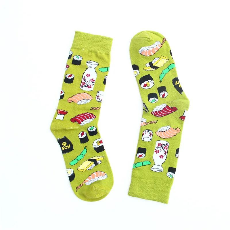 Мужские сумасшедшие Смешные Носки для экипажа-HSELL забавные красочные узорные повседневные хлопковые носки для экипажа - Цвет: 50117