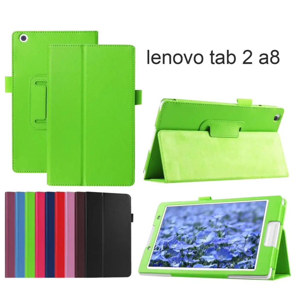 Искусственная кожа задняя крышка Защитная Пленка чехол для lenovo Tab 2 A8-50 A8-50F A8-50LC B3-850F TB3-850M чехол+ Защитная пленка на экран+ стилус