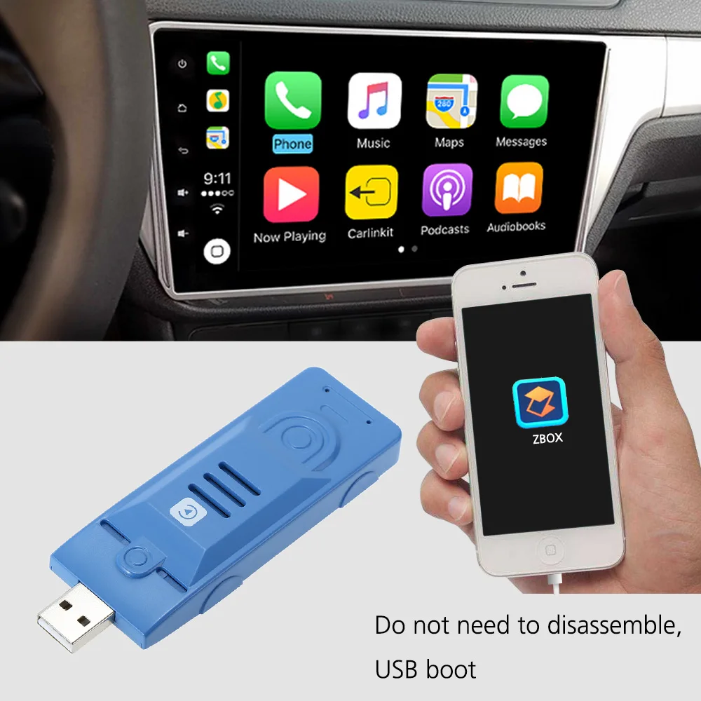 Автомобильный Android стерео умный помощник CarPlay модуль Dongle адаптер USB интерфейс для