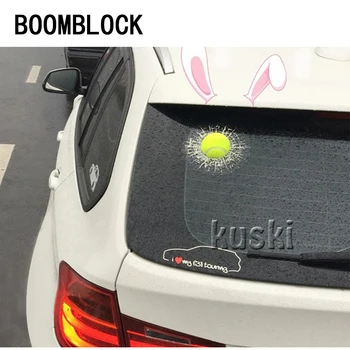 

BOOMBLOCK 1pcs Car Styling Tennis Car Window Sticker For Mazda 3 6 cx-5 Alfa Romeo 159 Fiat 500 Renault duster Seat Leon