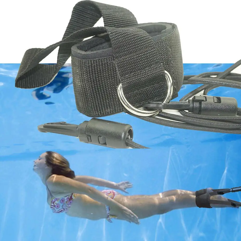 Swim Ankle Strap Stationary Swimmer Swim Lap Swim Training Leash Swim Belt NEW