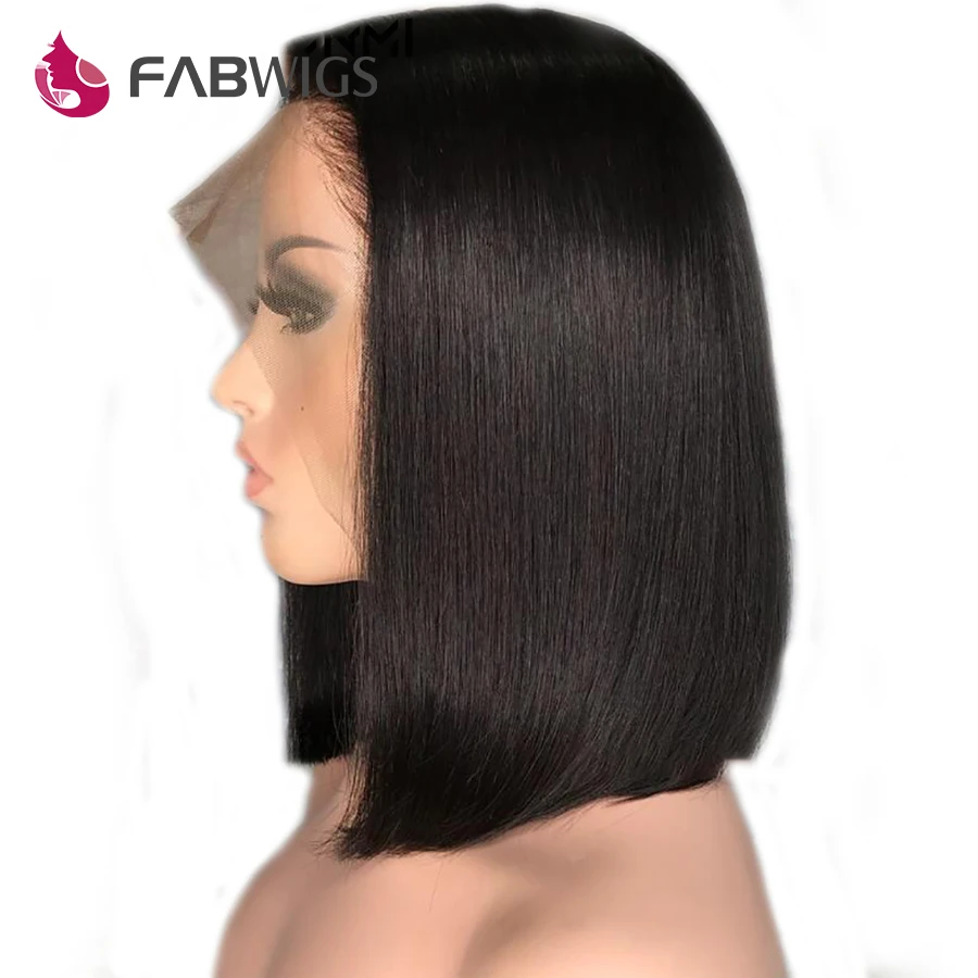 Парики из натуральных волос Fabwigs 180% густота полный шнурок парики с детскими