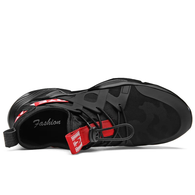 ADBOOV Новинка 2019 года модные кроссовки для мужчин лайкра верх дышащий ботинки с массивным каблуком Нескользящие Вулканизированная Обувь